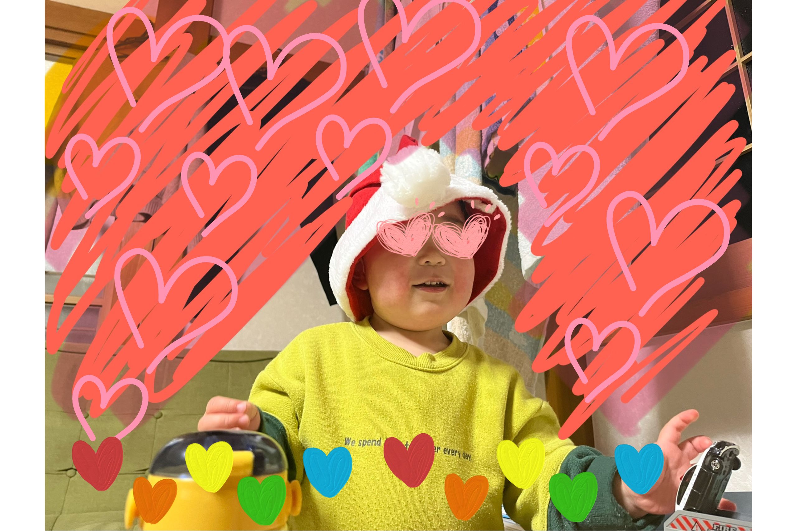 息子サンタと今週のメニュー